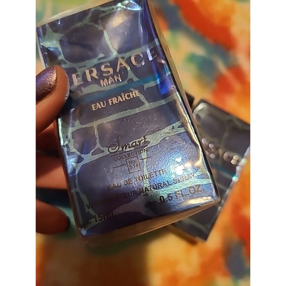 Versace Man Eau Fraiche .5 Fl Oz Lot Of 4 New - Picture 3 of 4